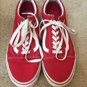 Red Old Skool Vans